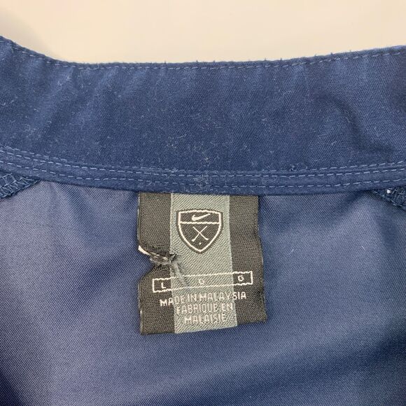Nike Golf Jacket Mens L Large Storm Snap Button Lightweight Popover Pullover - Picture 5 of 11